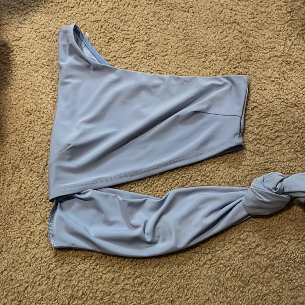 NWT one shoulder wrap top